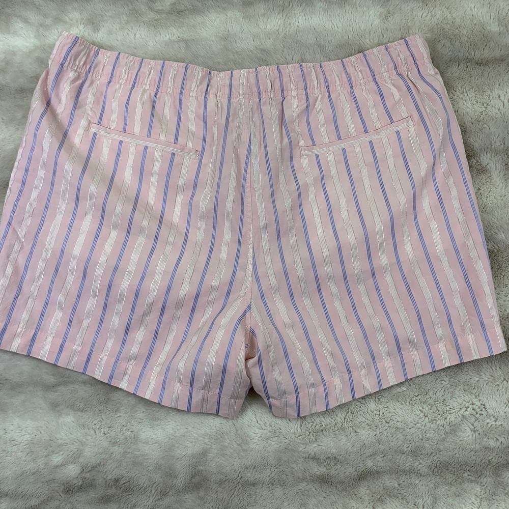 Abercrombie & Fitch Trevor Project Mens‎ XXL Pink Metallic Stripe Shorts Lounge - Picture 9 of 10